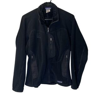 Patagonia Black Fleece Polartec Zipper Pocket Jacket Women's coat medium